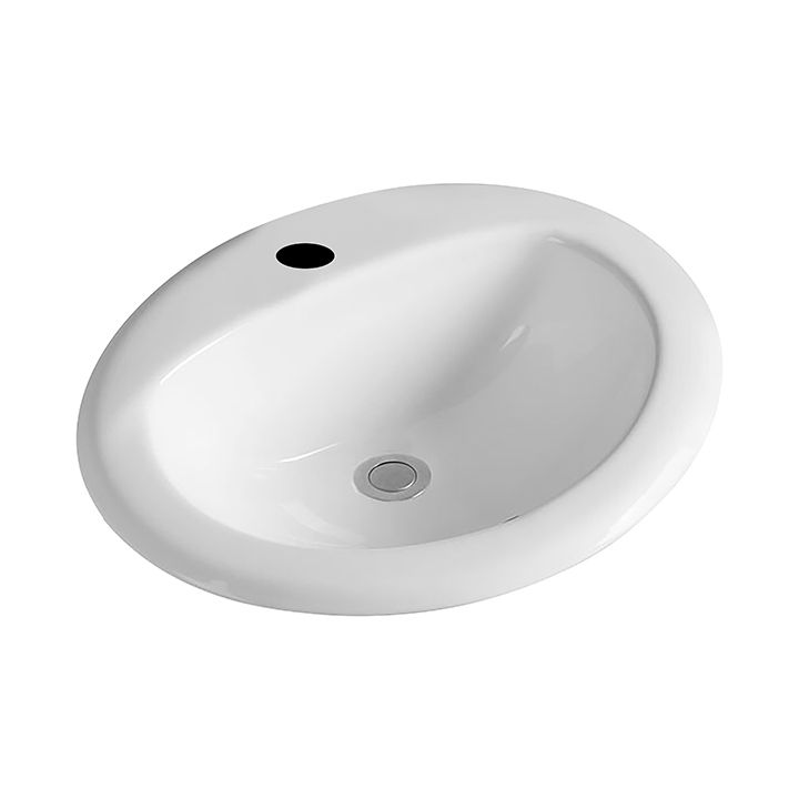 Mẫu tủ chậu lavabo trắng sứ